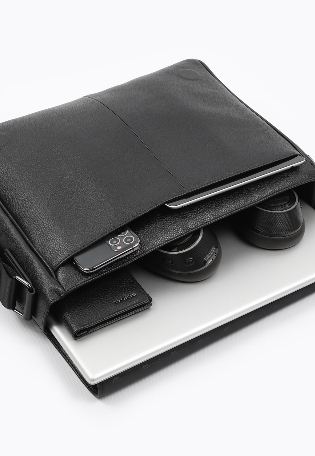 Čierna pánska taška na notebook pre náročných biznismenov 80153-51 Widok 1