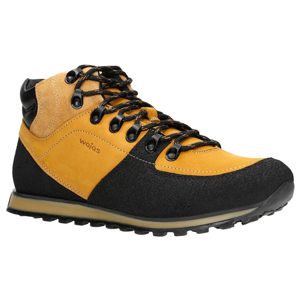 Męskie trzewiki trekkingowe w kolorze żółto-czarnym 24010-73 Widok 2