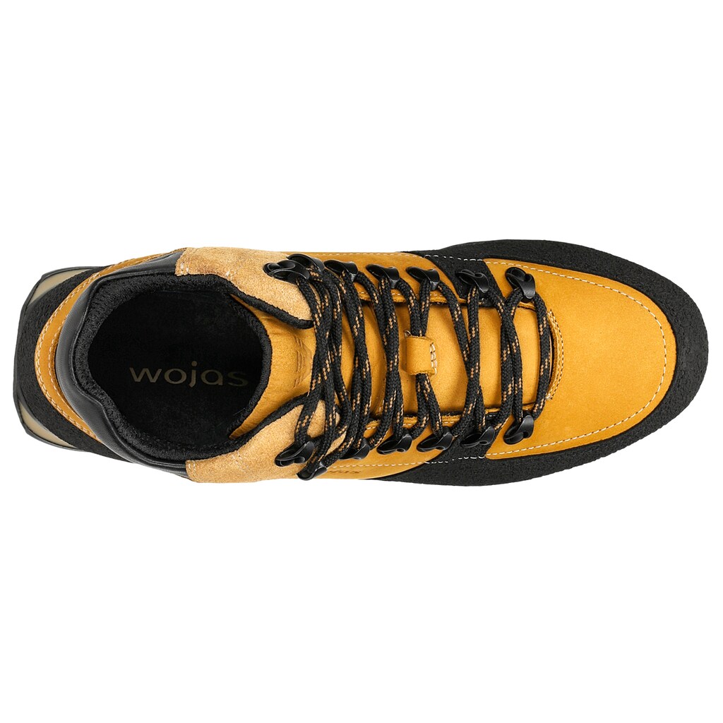 Męskie trzewiki trekkingowe w kolorze żółto-czarnym 24010-73 Widok 4