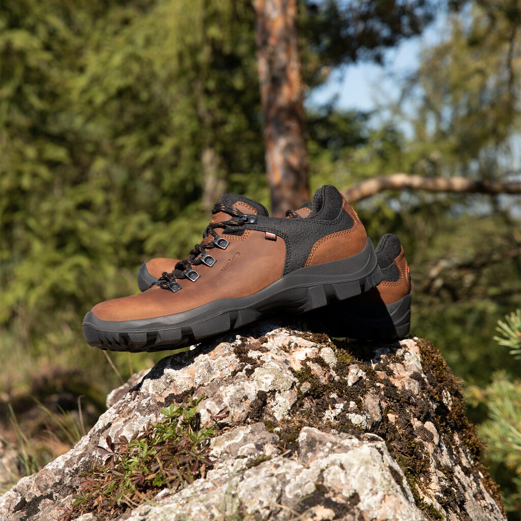 Hnedé pánske botasky na treking z kože crazy horse 9377-82 Widok 7