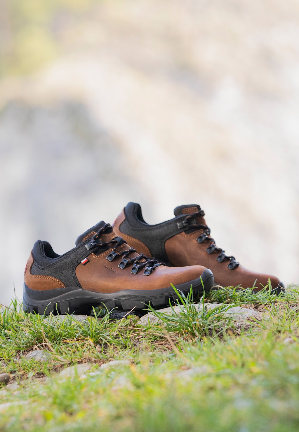 Hnedé pánske botasky na treking z kože crazy horse 9377-82 Widok 1