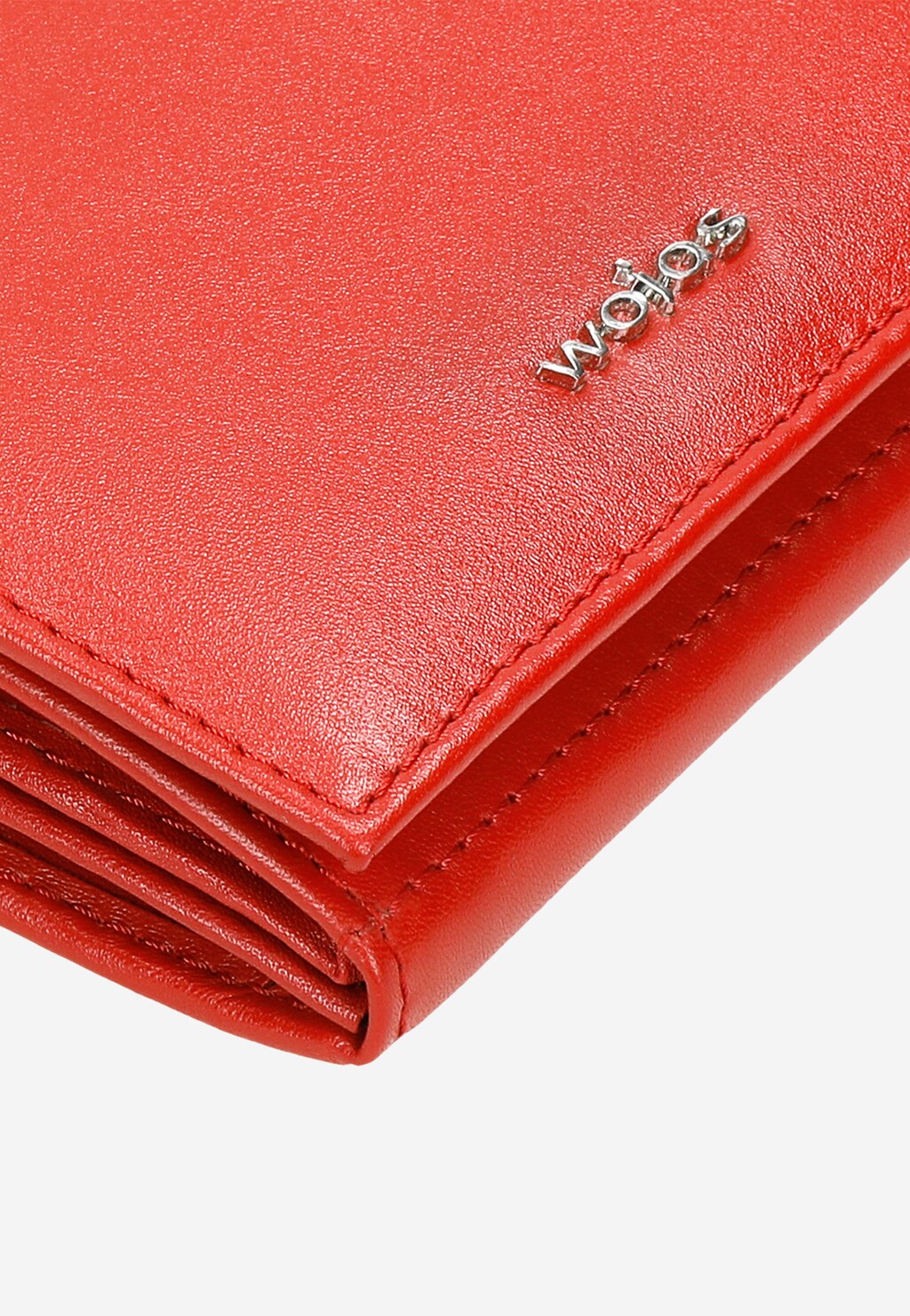 Skórzany portfel damski w kolorze czerwonym 91051-55 Widok 8