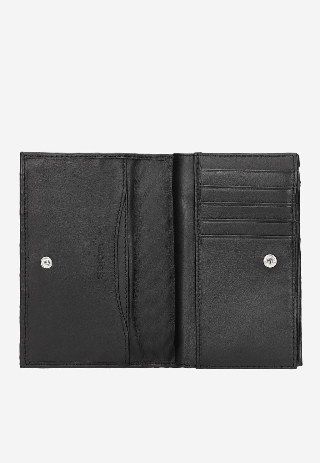 Originálna dámska peňaženka veľká z čiernej lícovej kože 91054-51 Widok 7