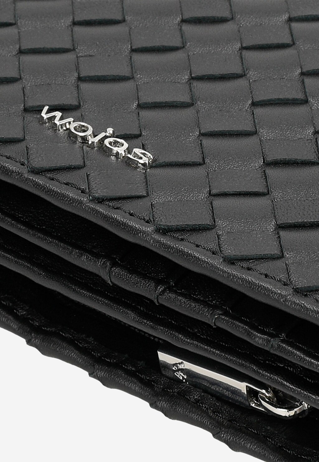 Originálna dámska peňaženka veľká z čiernej lícovej kože 91054-51 Widok 9