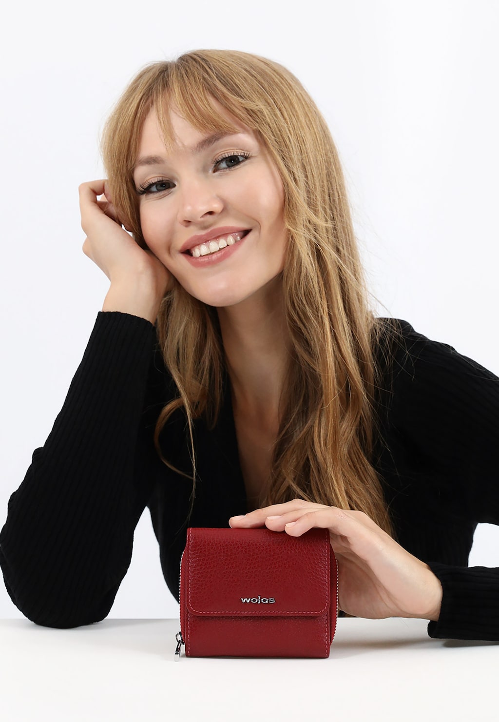 Mały bordowy portfel damski  91034-55 Widok 1