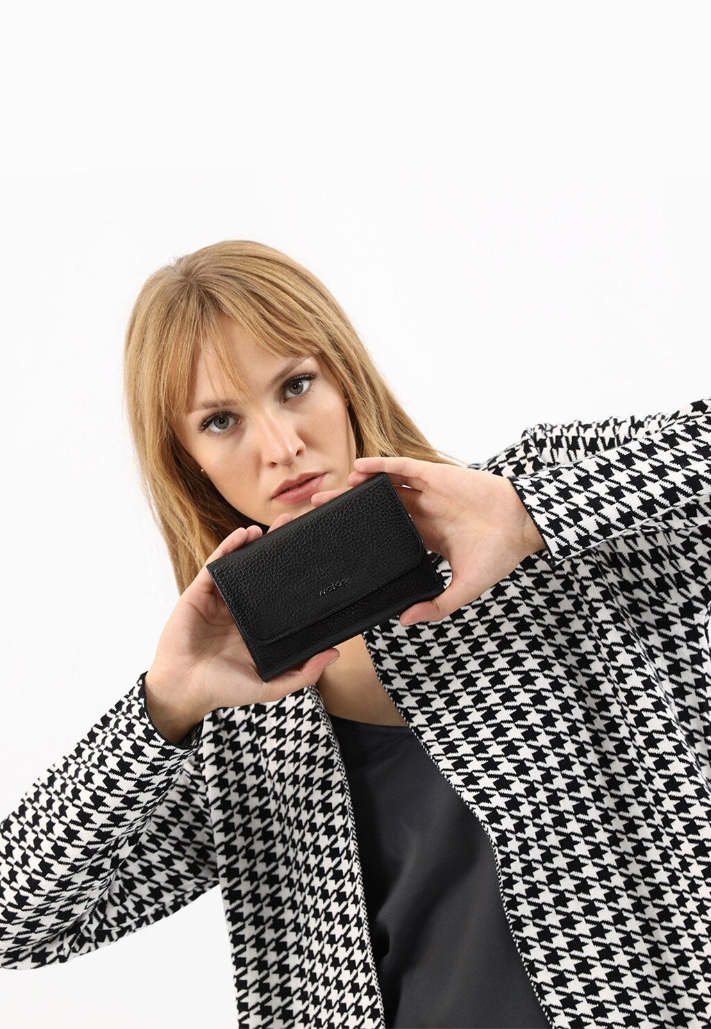 Dámska peňaženka z lícovej kože v klasickom spracovaní 91035-51 Widok 7