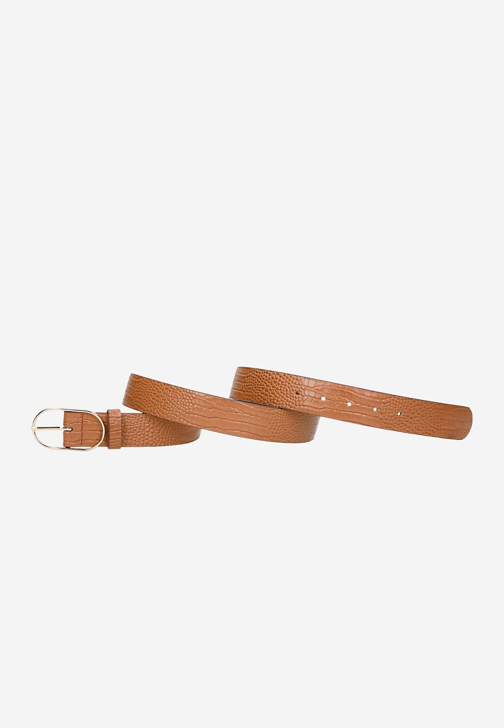 Dámsky kožený opasok v neutrálnej hnedej farbe 93005-54 Widok 3