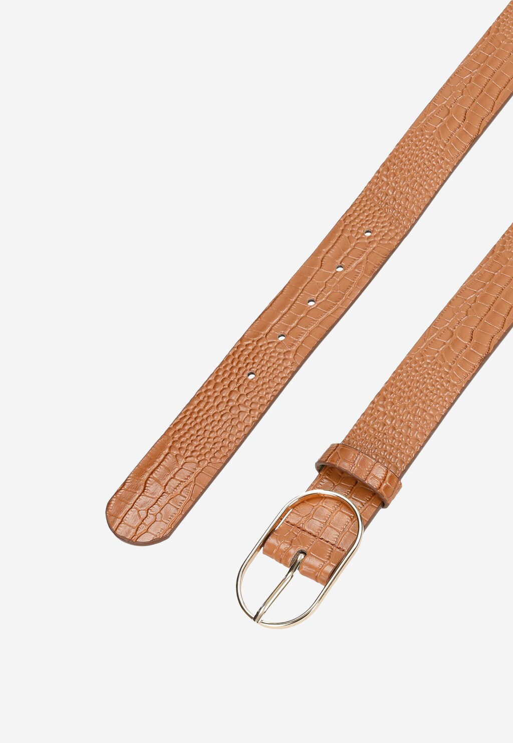 Dámsky kožený opasok v neutrálnej hnedej farbe 93005-54 Widok 5