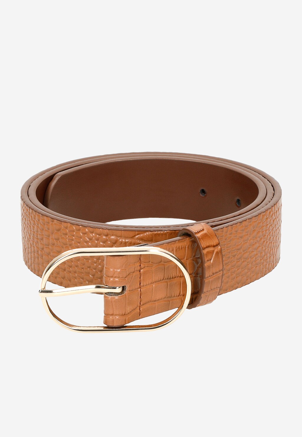 Dámsky kožený opasok v neutrálnej hnedej farbe 93005-54 Widok 6