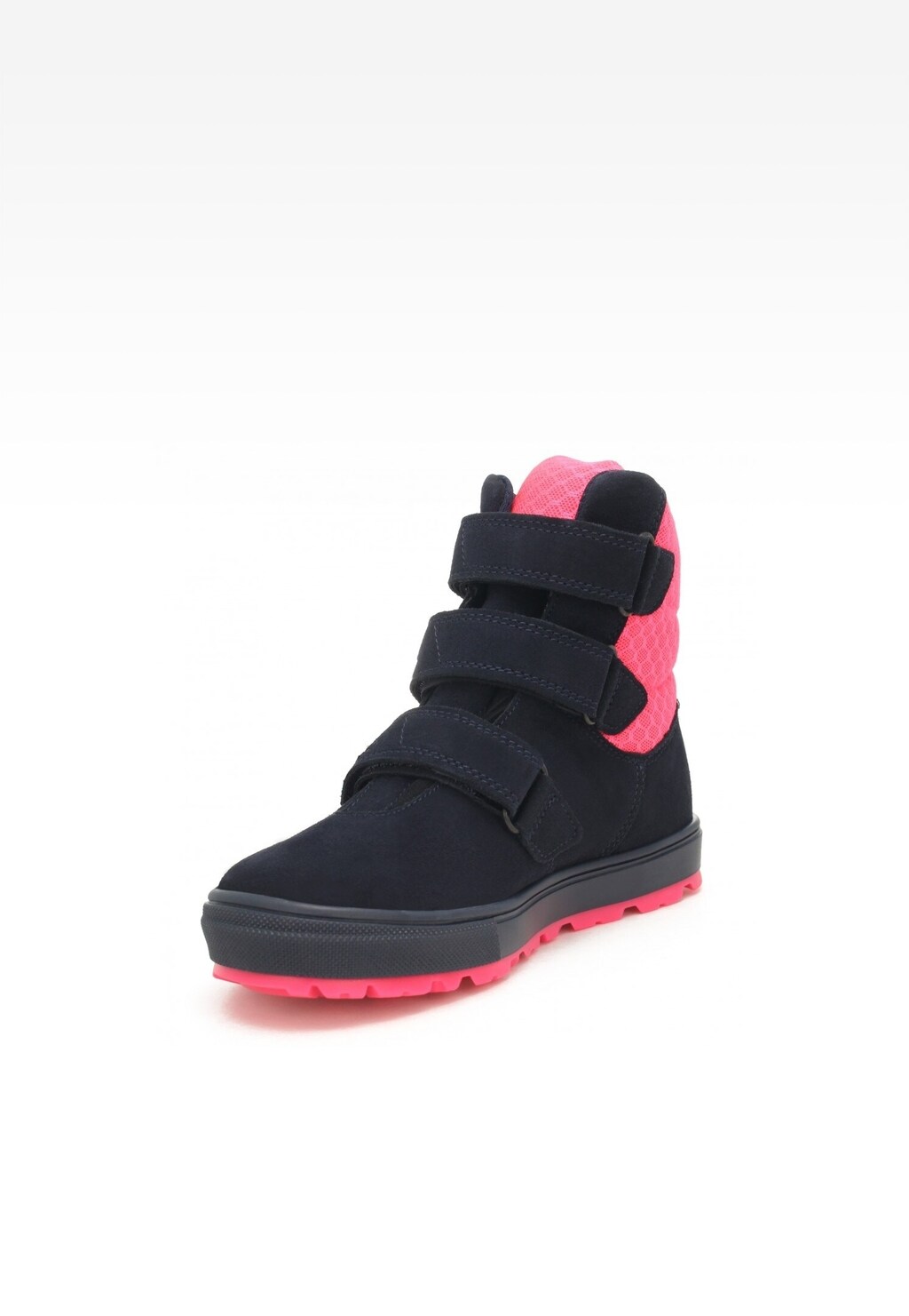 Trzewiki ocieplane BARTEK 17319007, dla dziewcząt, granatowo-różowy Widok 3