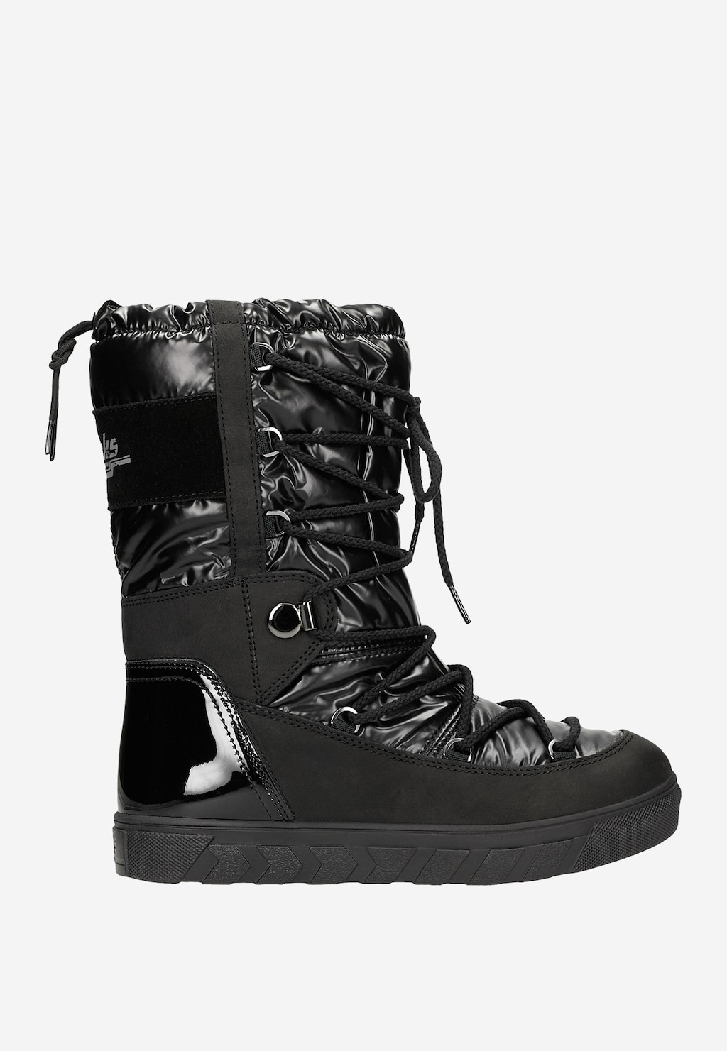 Vysoké dámske snehule RELAKS v čiernej farbe R55121-81 Widok 2