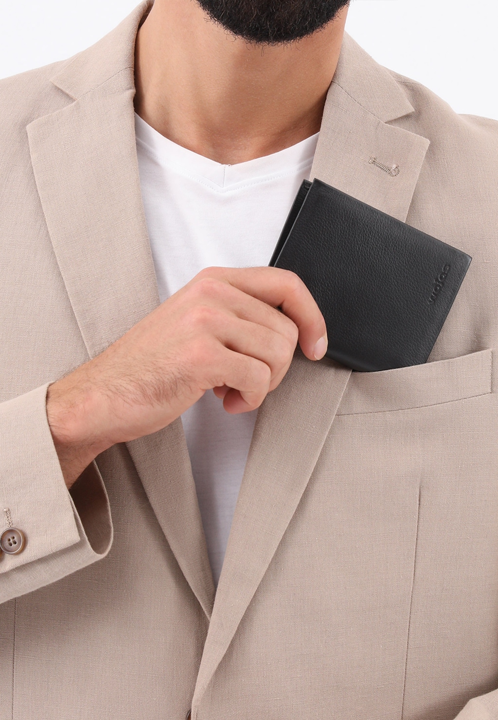 Tmavě hnědá kožená peněženka pánská z hladké kůže 91031-52 Widok 1