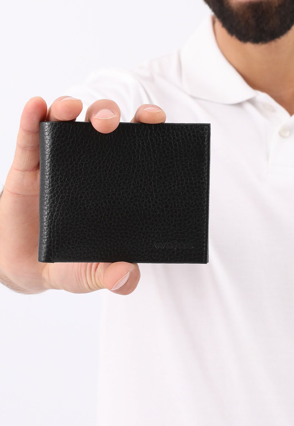 Černá kožená peněženka pánská z přírodní kůže 91033-51 Widok 1