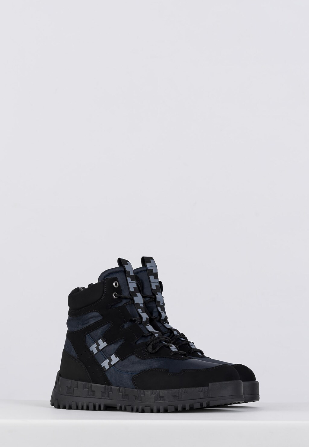 WJS sznurowane Śniegowce męskie w kolorze granatowym WJS28000-76 Widok 2