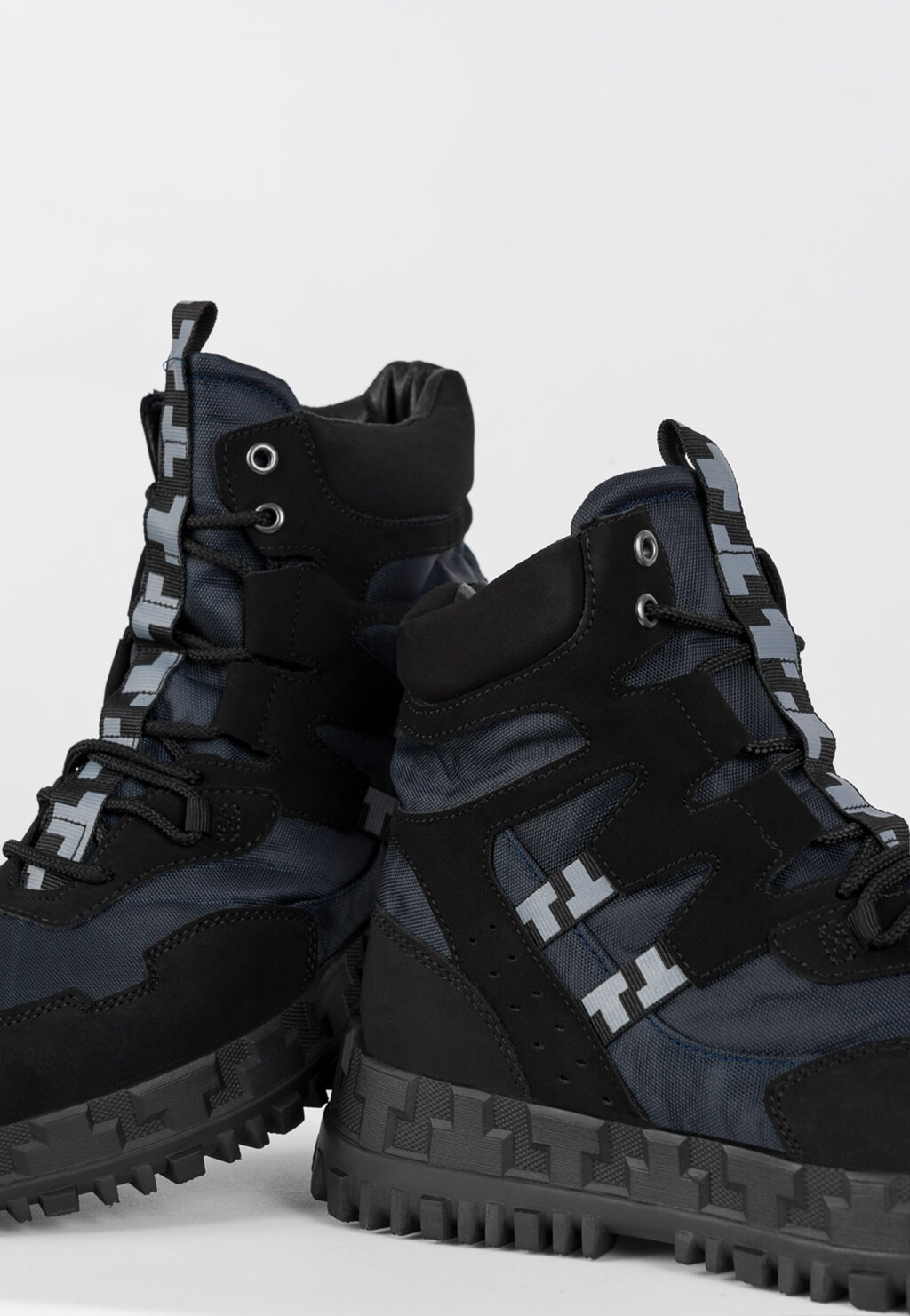 WJS sznurowane Śniegowce męskie w kolorze granatowym WJS28000-76 Widok 4