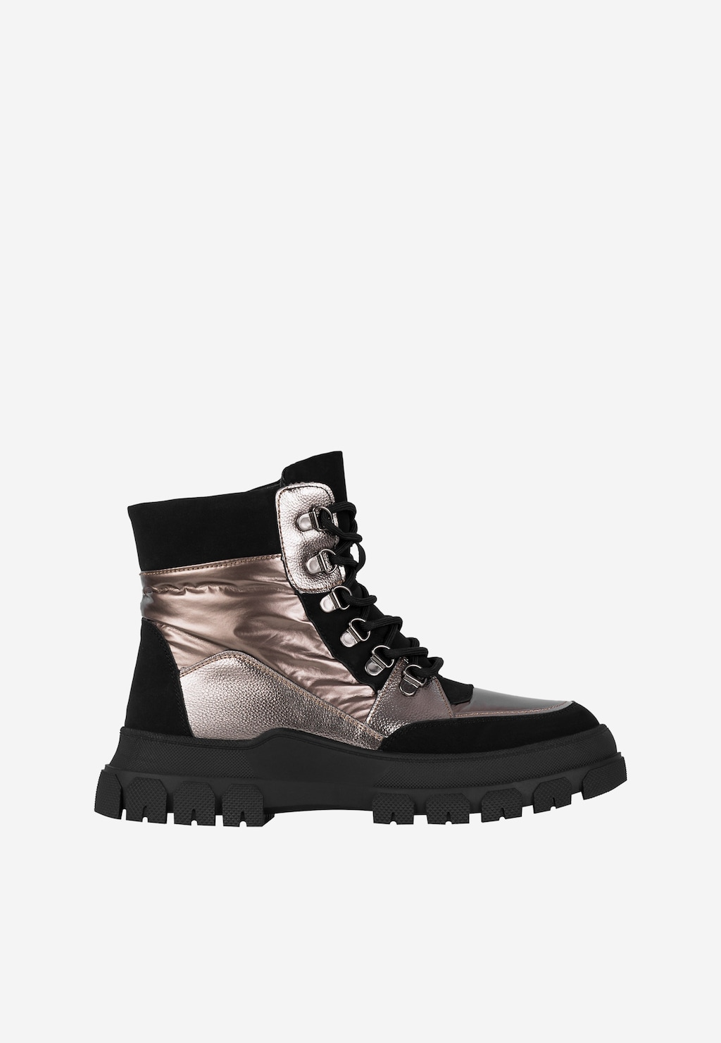 WJS Śniegowce damskie w kolorze złoto-czarnym WJS44010-78 Widok 2