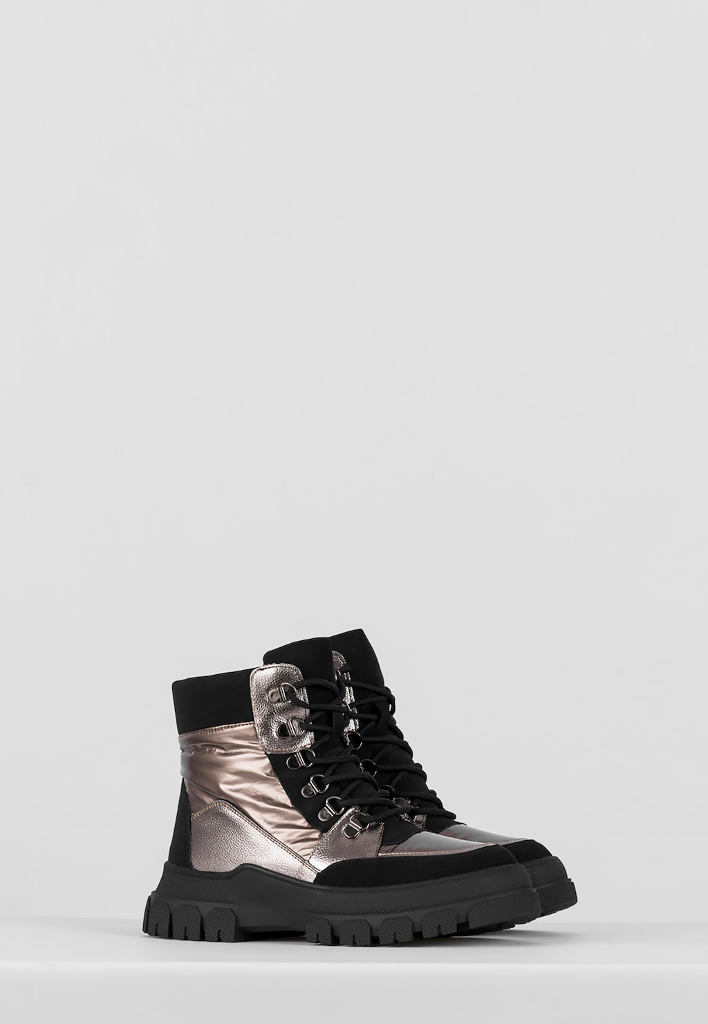 WJS Śniegowce damskie w kolorze złoto-czarnym WJS44010-78 Widok 3