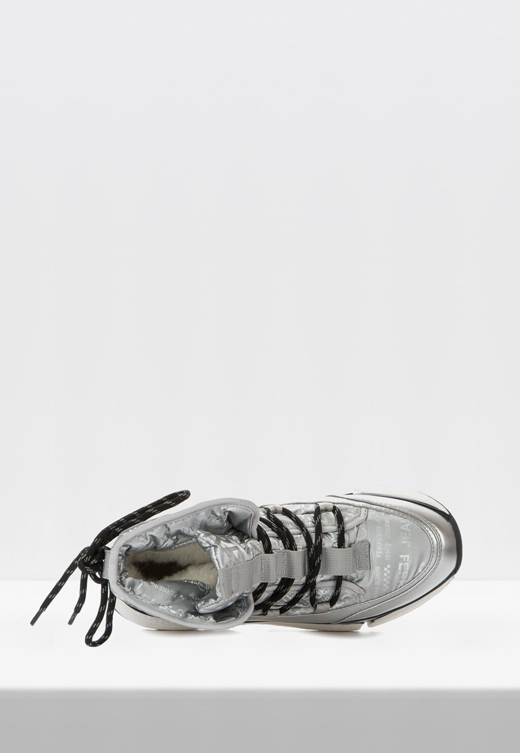 WJS srebrne Śniegowce damskie z wiązaniami WJS44011-79 Widok 5