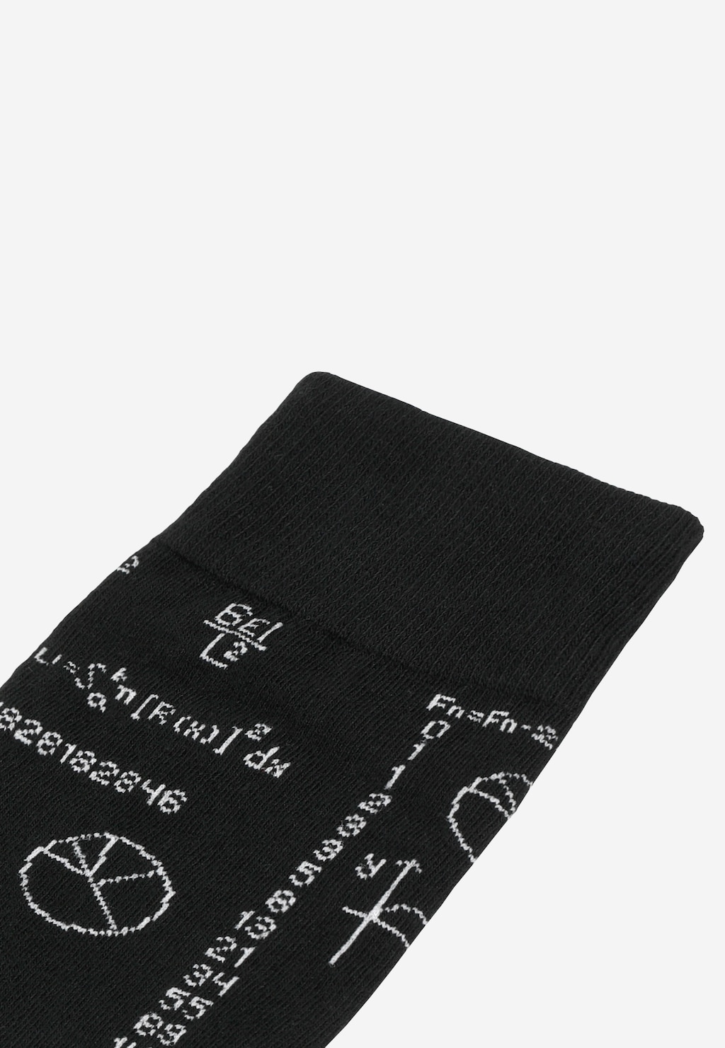 Czarne skarpety męskie w matematyczne wzory 97036-81 Widok 2