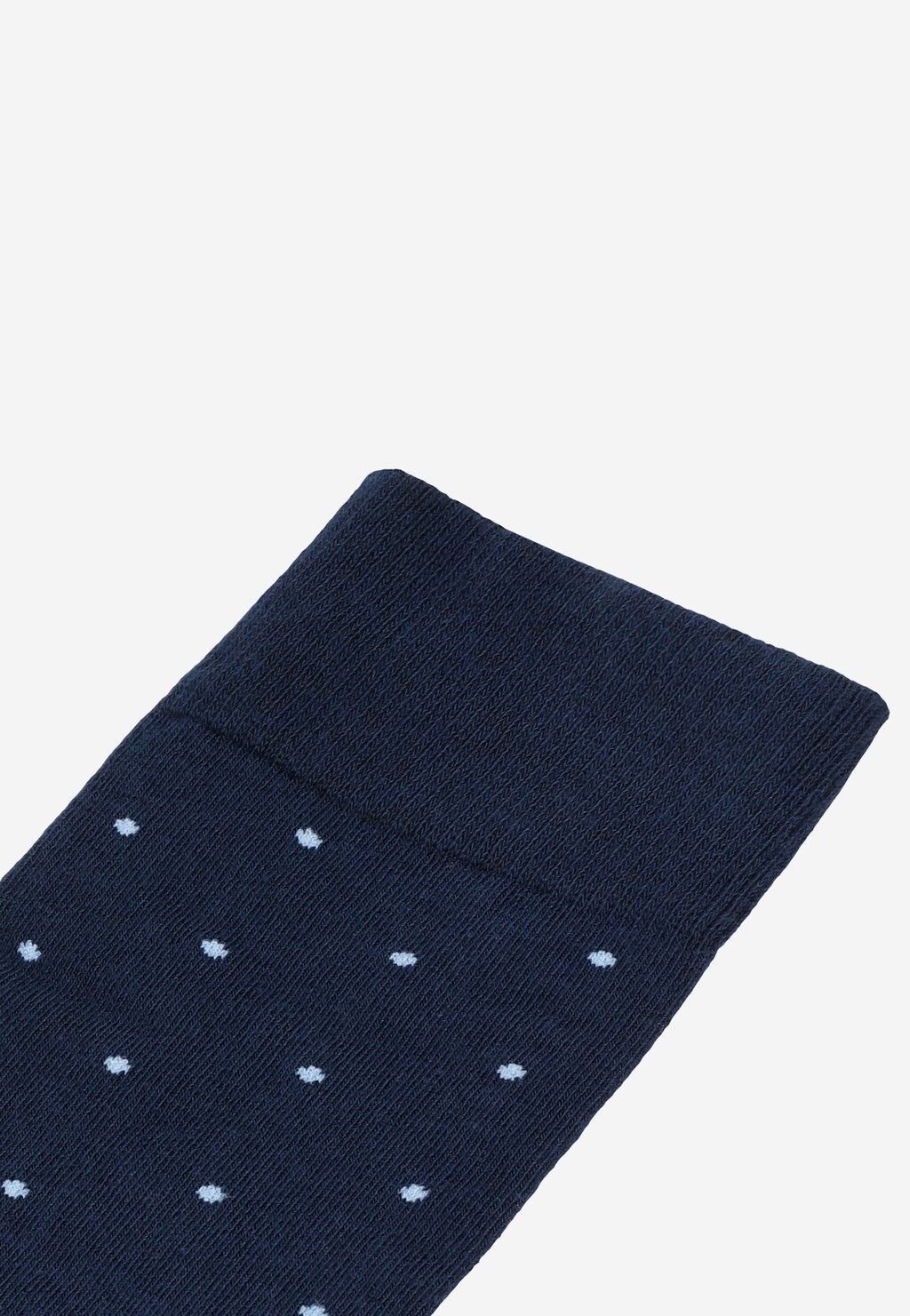 Modré bavlněné dámské ponožky s motivem puntíků 97040-86 Widok 2