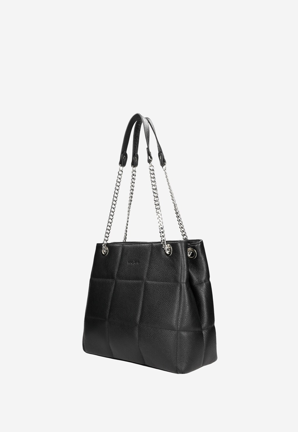 Čierna dámska kožená kabelka s reťazovými remienkami 80238-51 Widok 3
