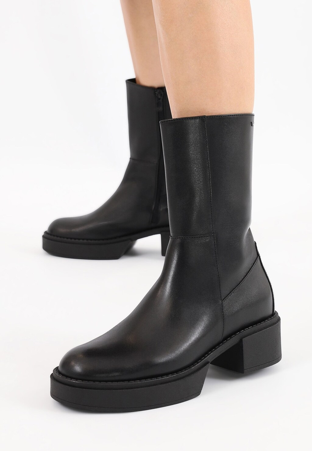 Czarne bikery damskie w modowym wydaniu 55105-51 Widok 7