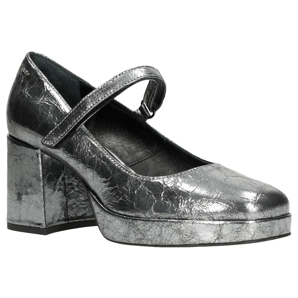 Extravagantné dámske lodičky z fóliovanej kože 35083-59 Widok 3