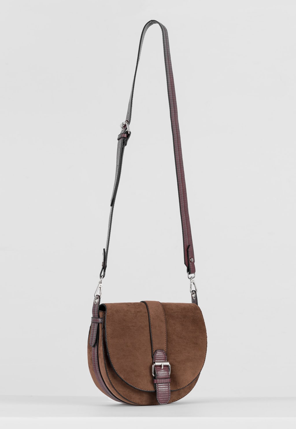 WJS mała brązowa torebka damska z klamerką WJS76078-73 Widok 2