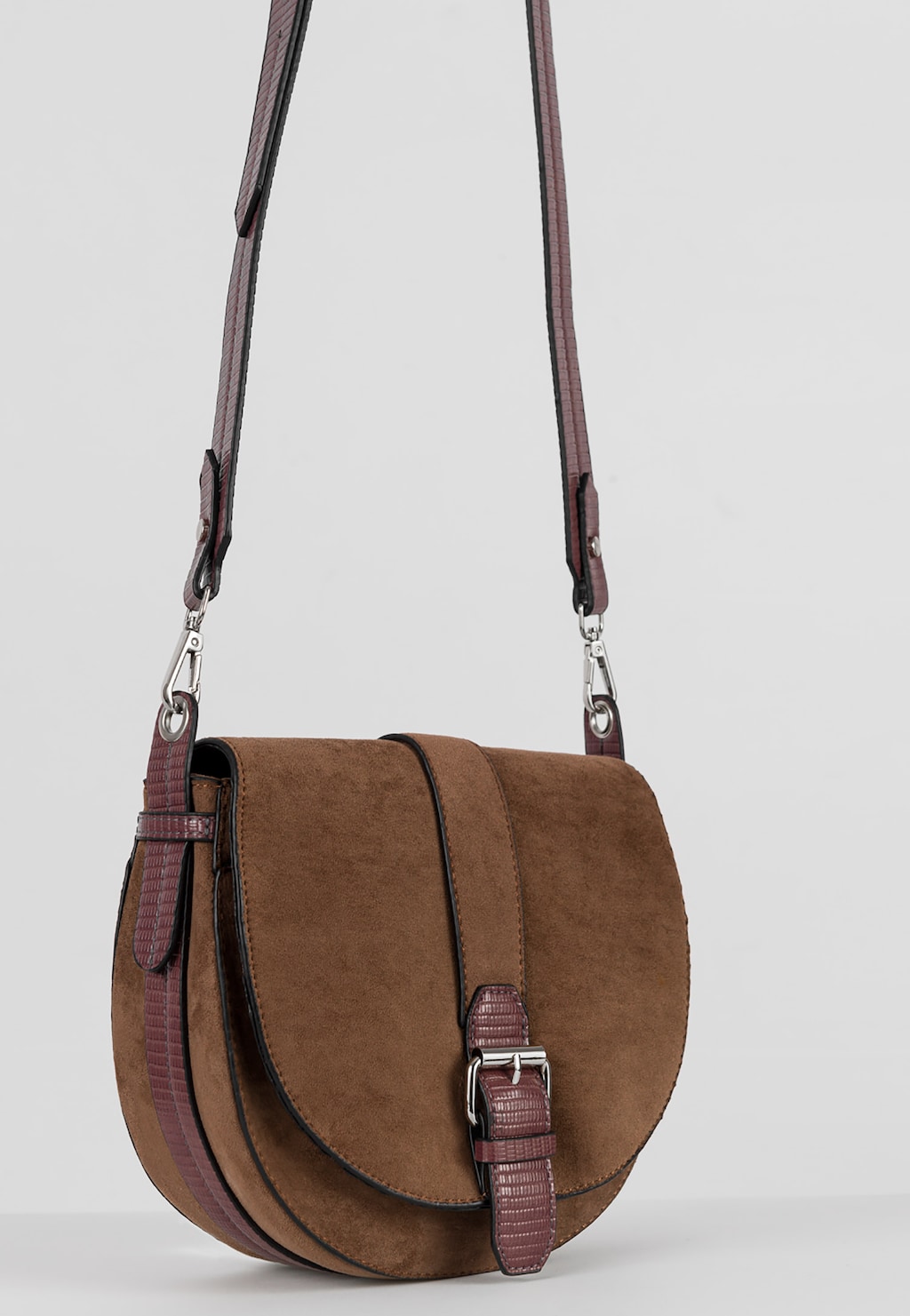 WJS mała brązowa torebka damska z klamerką WJS76078-73 Widok 3