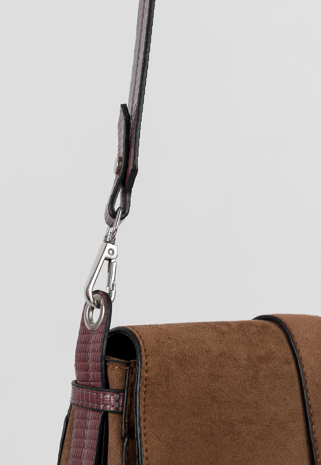 WJS mała brązowa torebka damska z klamerką WJS76078-73 Widok 4