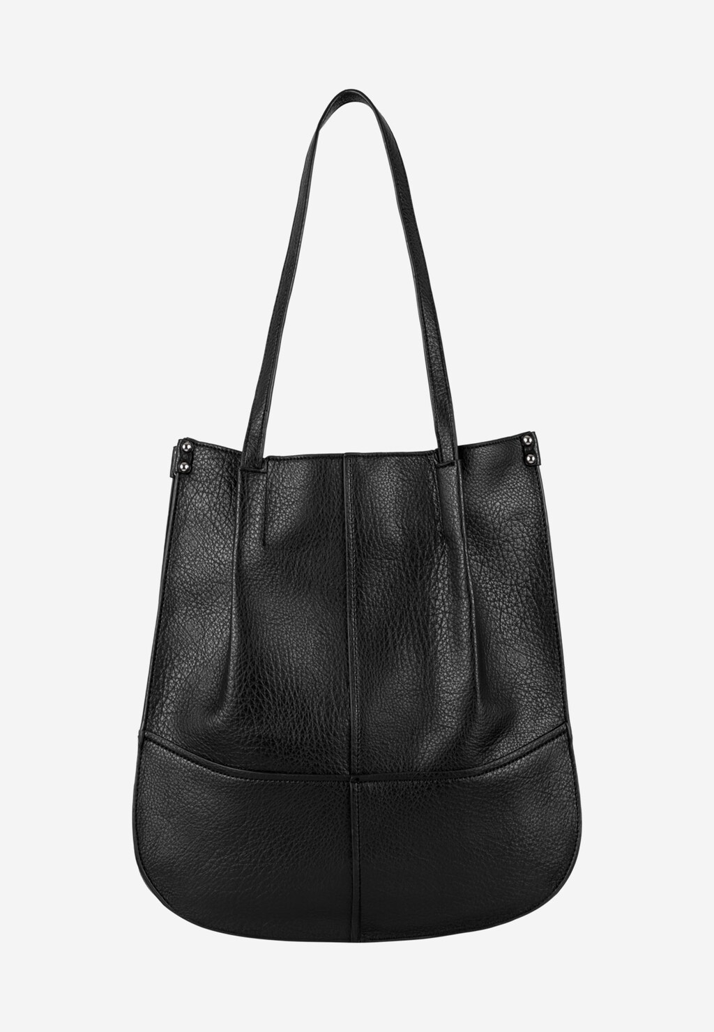 WJS duża czarna torebka z ekoskóry WJS76080-51 Widok 1