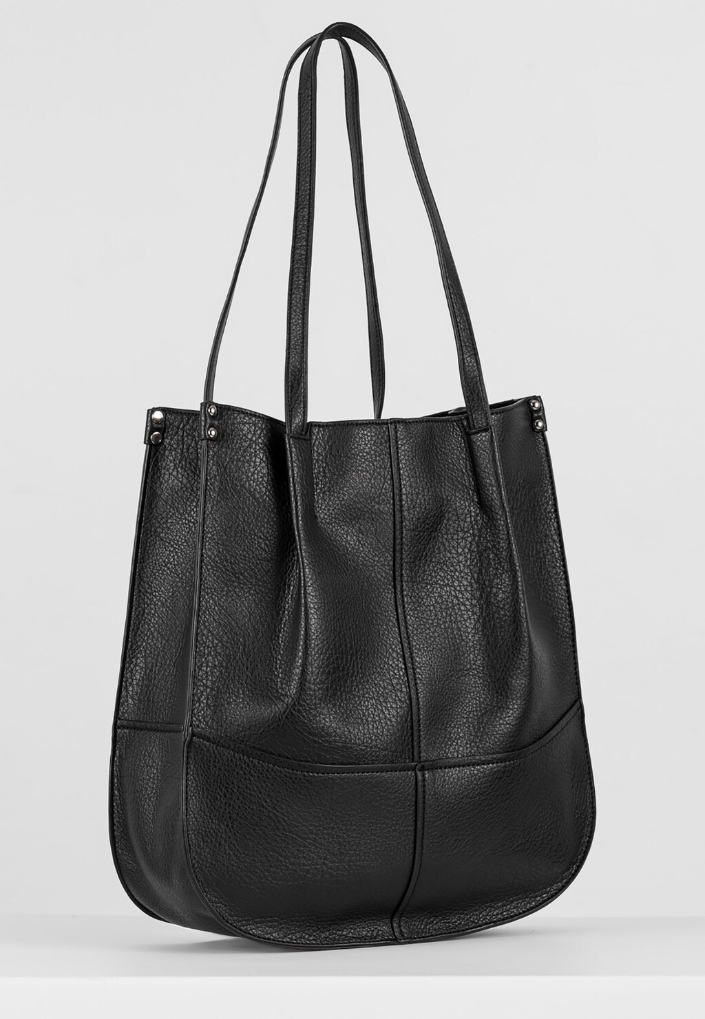 WJS duża czarna torebka z ekoskóry WJS76080-51 Widok 2