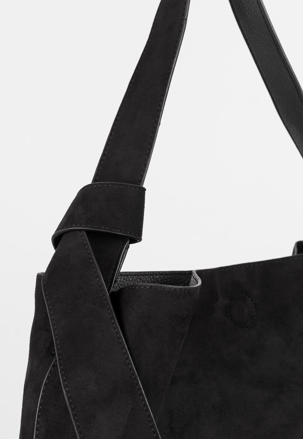 WJS pojemna czarna torebka damska WJS76083-61 Widok 3