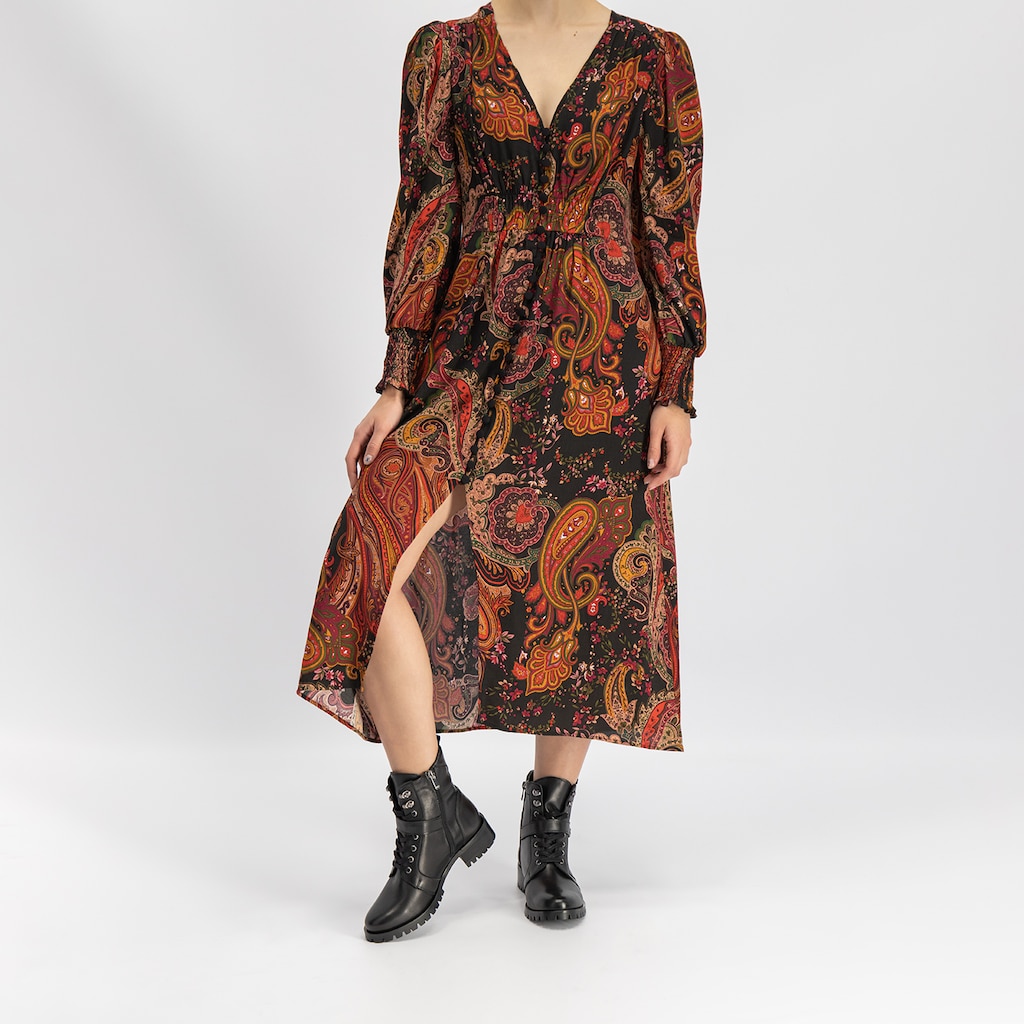 Czarne trzewiki damskie w stylu biker 64023-51 Widok 7