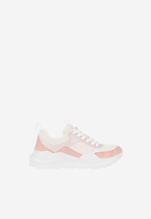 WJS różowe sneakersy damskie w delikatnej kolorystyce