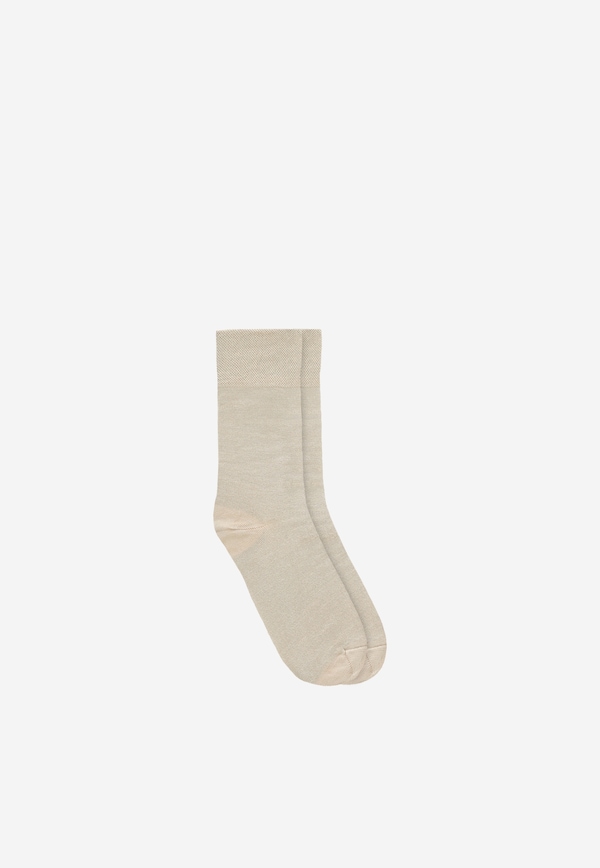 Men's beige bamboo socks
