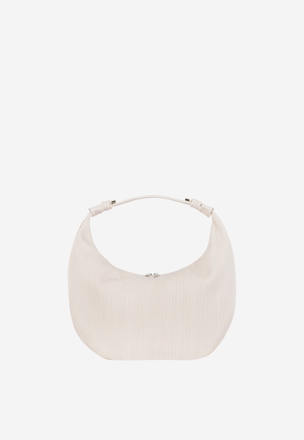 WJS oryginalna beżowa torebka damska typu hobo bag