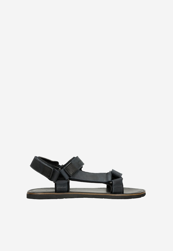 Men's navy blue sandals with adjustable straps
