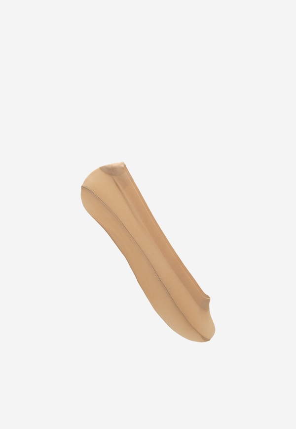 Béžové ponožky se silikonem