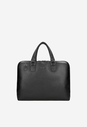 Duża czarna torebka damska ze skóry licowej