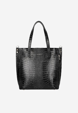 Czarna torebka damska shopperka