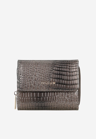 Béžová dámská peněženka z kvalitní lakované kůže