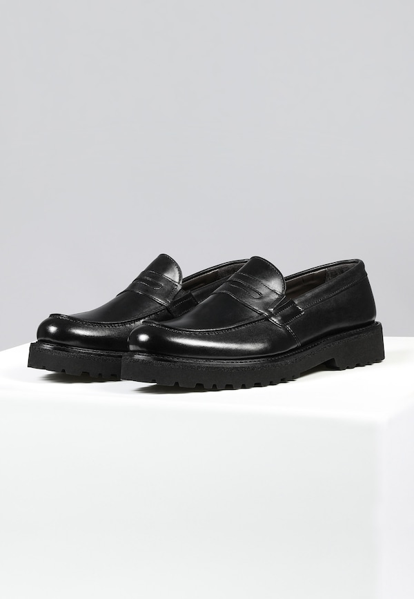 Czarne męskie loafersy PREMIUM