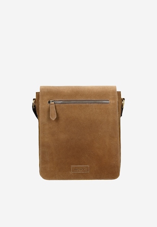 Mała torba męska na ramię ze skóry crazy horse