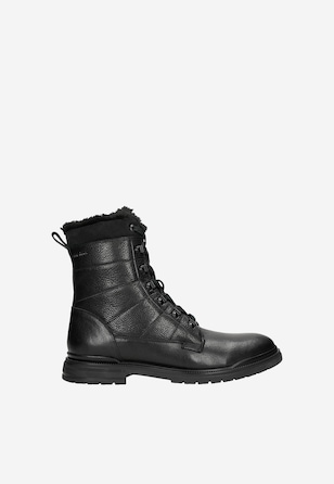 Ghete de iarnă negre îmblănite bărbați