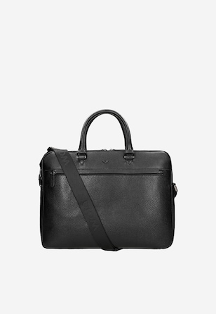 Czarna torba męska do ręki i na ramię