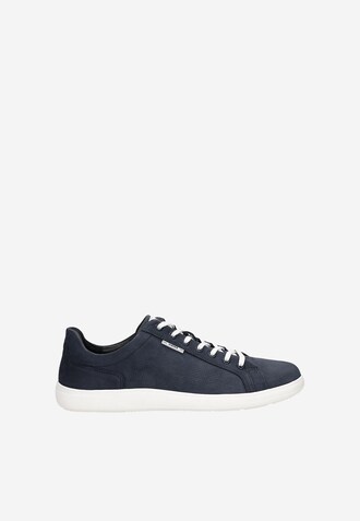 Granatowe sneakersy męskie z nubuku