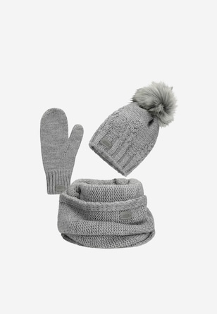 Set  de iarnă căciulă+mănuși+fular RELAKS