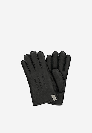 Mănuși din piele călduroase cu blană bărbați