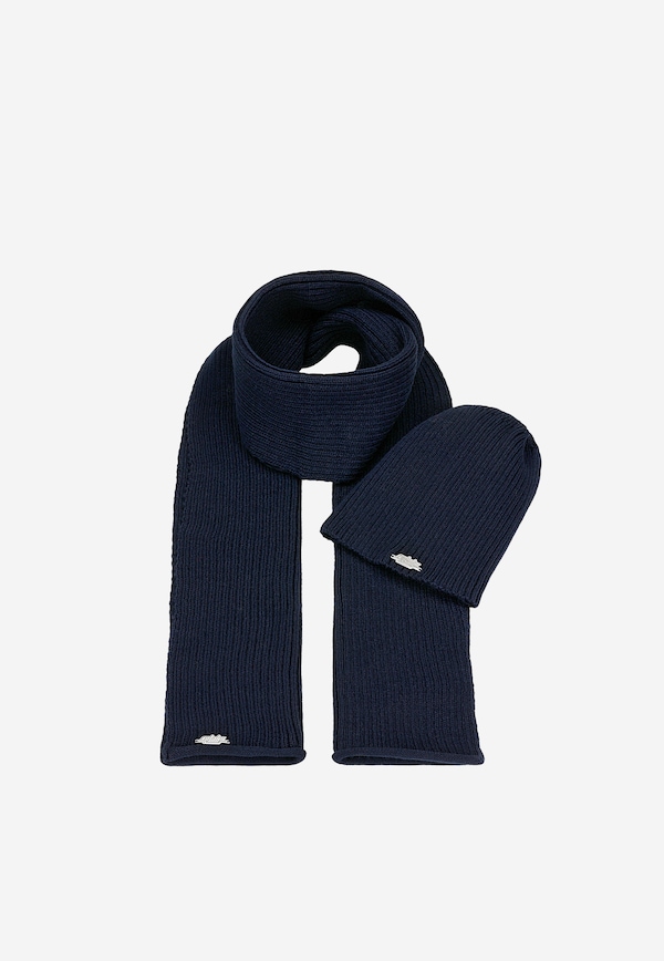 Navy RELAKS set hat + scarf